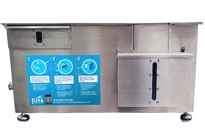 FiltaCyclone Grease Recovery Unit cutout